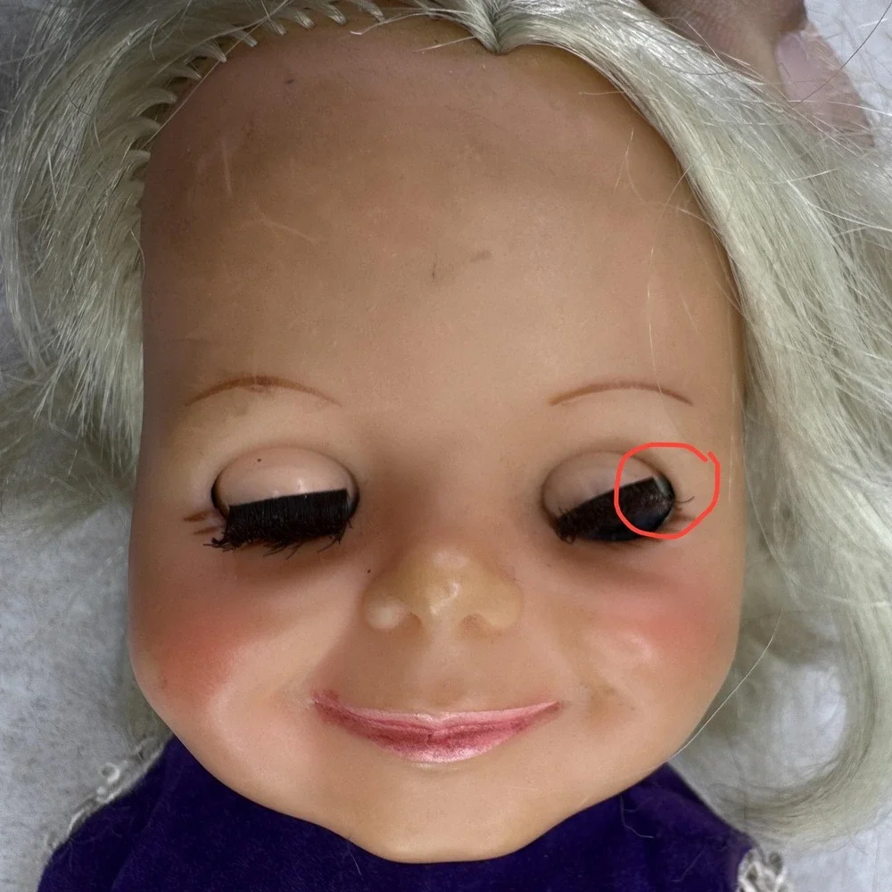 Vintage 1969 IDeal Crissy Velvet Growing‎ Hair 16 In Play Doll Retro Blonde Hair